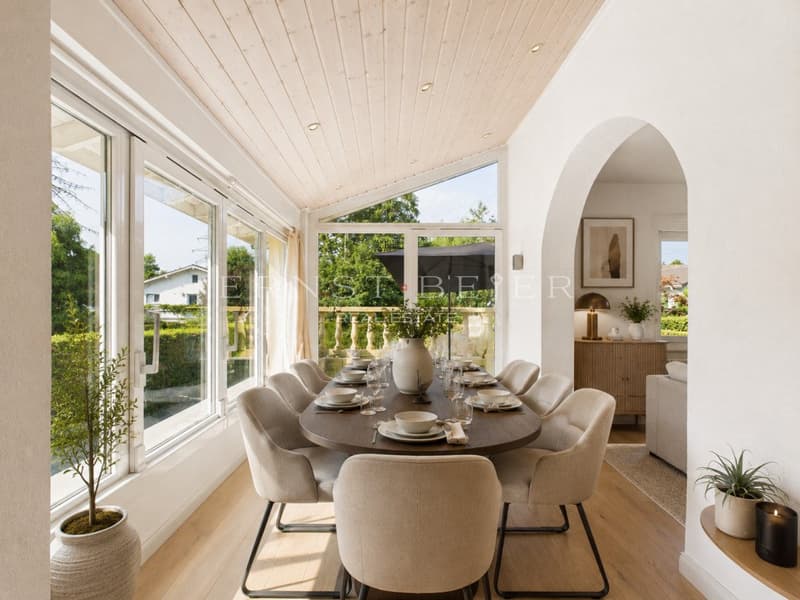 EXCLUSIVITE - Spacieuse maison familiale avec jardin, terrasses à Founex (13)
