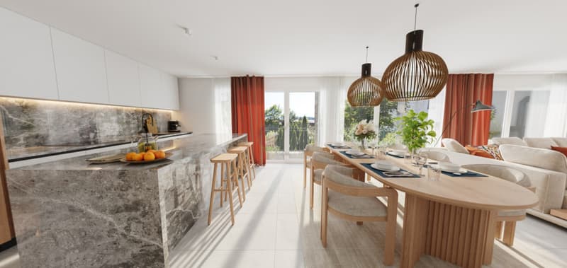 RARE 4,5p 145 m2 LUMINEUX PROCHE COMMODITES, NATURE, GRAND BALCON (4)