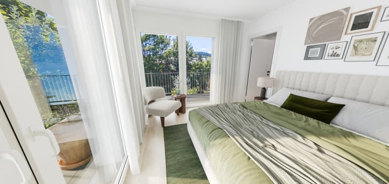 RARE ET EXCEPTIONNEL 3.5p 98m2 BALCON XXL VUE MONTAGNE | PROCHE COMMODITES (1)
