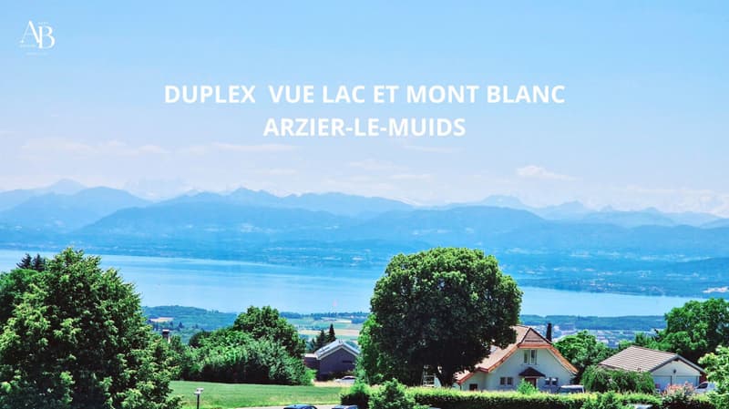 En exclusivité, Duplex vue lac et Mont-Blanc, centre Village à Arzier (2)