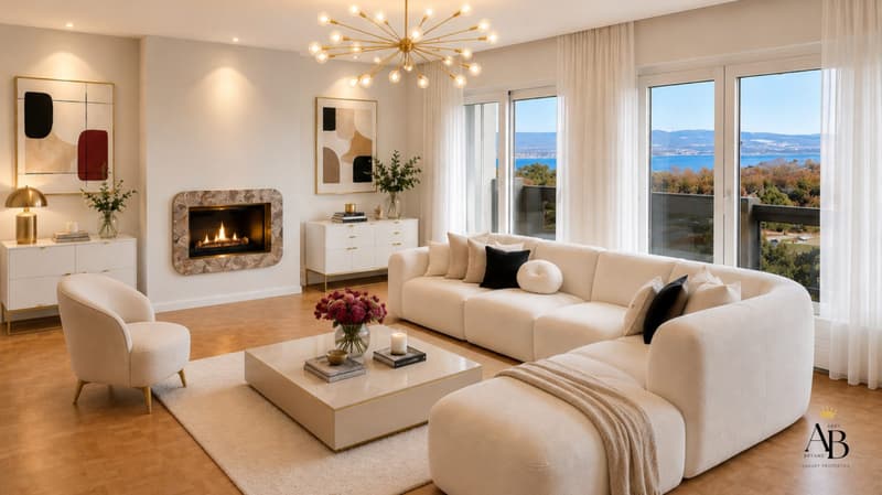 Elégant Appartement vue lac, résidence de luxe avec piscine intérieure & jacuzzi (1)