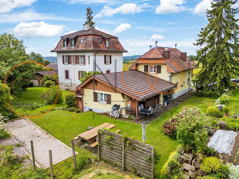 La Jonchère - Val-de-Ruz : maison individuelle 5 pièces et jardin (3)