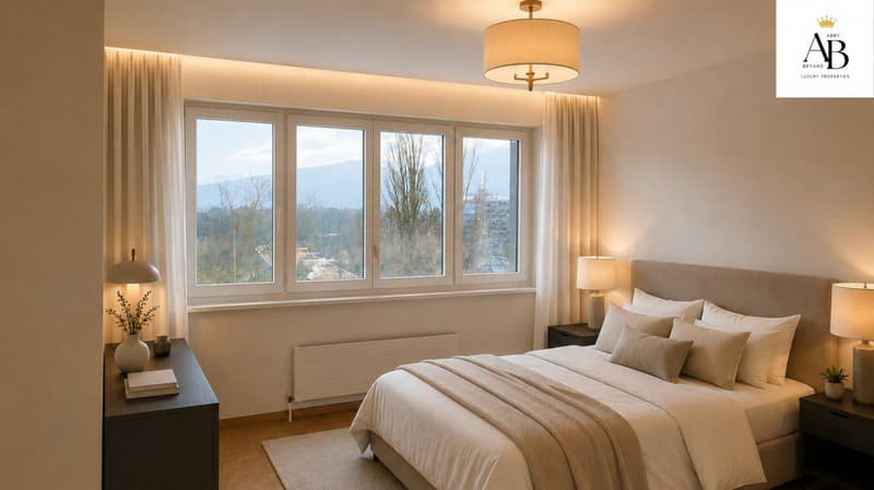 luxueux Appartement vue lac, Eléganterésidence avec piscine intérieure & jacuzzi (6)