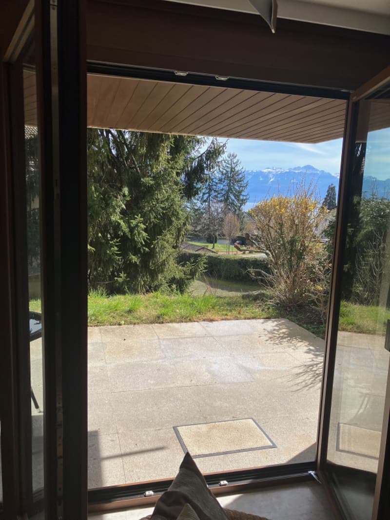 Magnifique 2 pièce meublé avec terrasse de 57m2 à deux min du lac/St-Sulpice VD (1)
