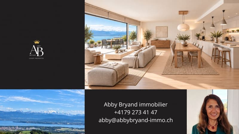Blue Horizon, appartement contemporain 5,5 pièces, vue lac et Mont Blanc (1)