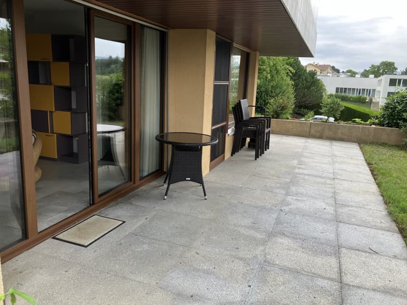 Magnifique 2 pièce meublé avec terrasse de 57m2 à deux min du lac/St-Sulpice VD (12)