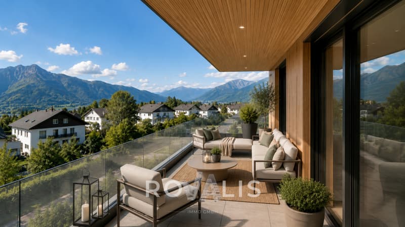 **4.5 Zimmer im 1. OG mit 116 m² und Alpenpanorama, Neubau Gamsen** (2)