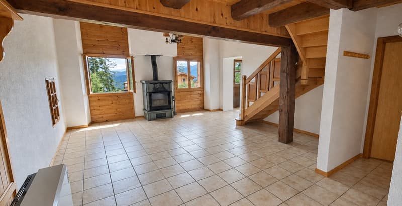 À LOUER : Chalet au Mayen de la Zour - charme, calme et magnifique vue (8)