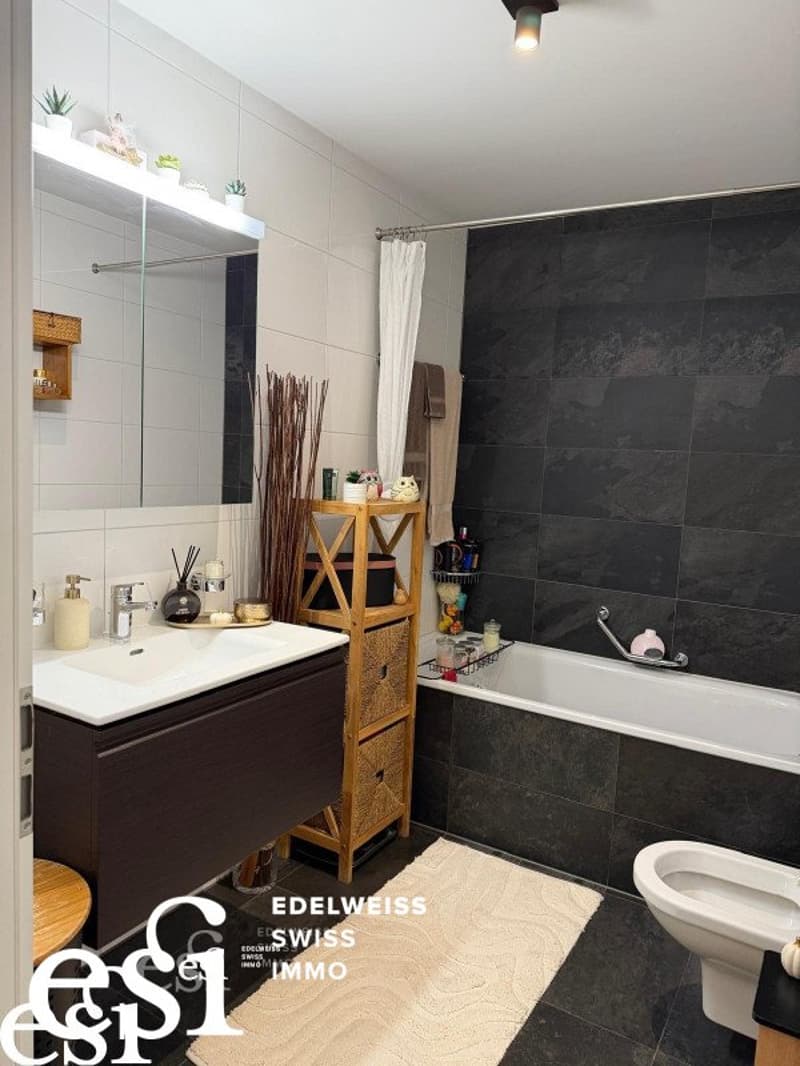 Splendide appartement minergie de 4.5 pces avec terrasse-jardin à Collombey (10)