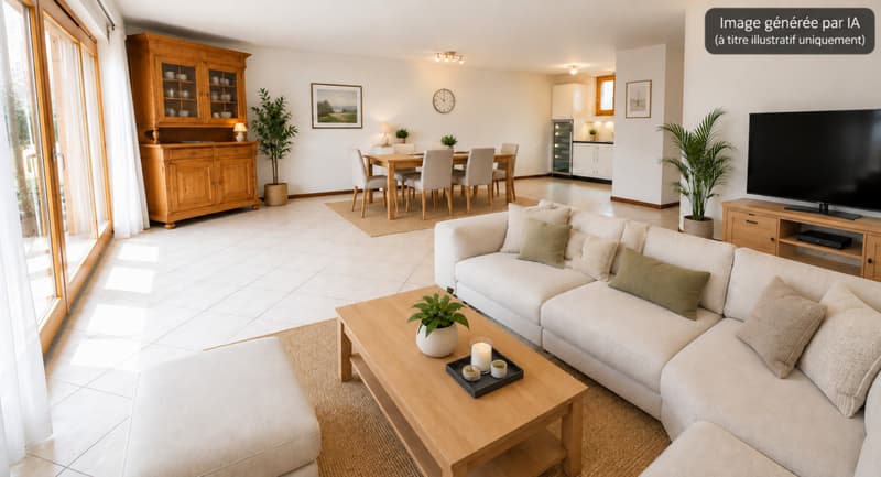 À louer - Superbe maison familiale de 6.5 pièces avec terrasse au coeur de Lens (3)
