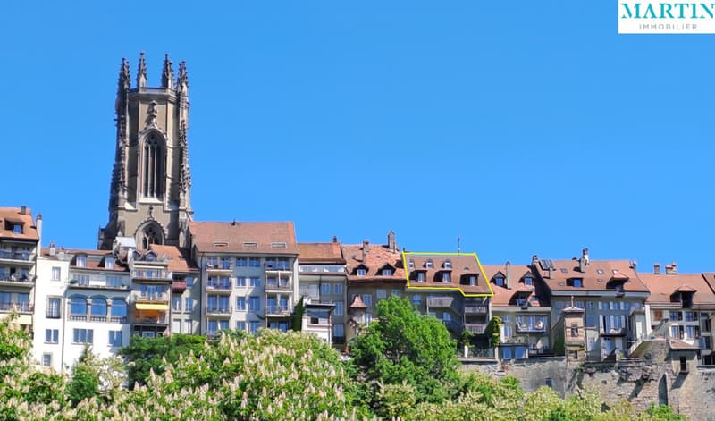 A vendre au coeur de la Vieille Ville de Fribourg un magnifique attique (3)