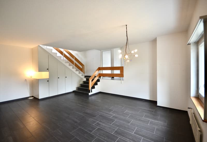 Appartement en attique avec terrasse et vue sur le lac et les Alpes. (4)