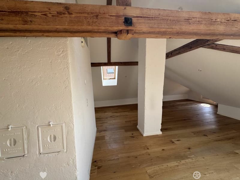 Sonnige Dachwohnung mit Sichtbalken und besonderem Charme (4)