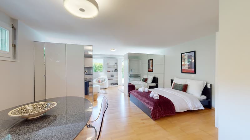 Studio spazioso in un quartiere pacifico a Sierre - Disponibile tra 3 e 6 mesi (3)