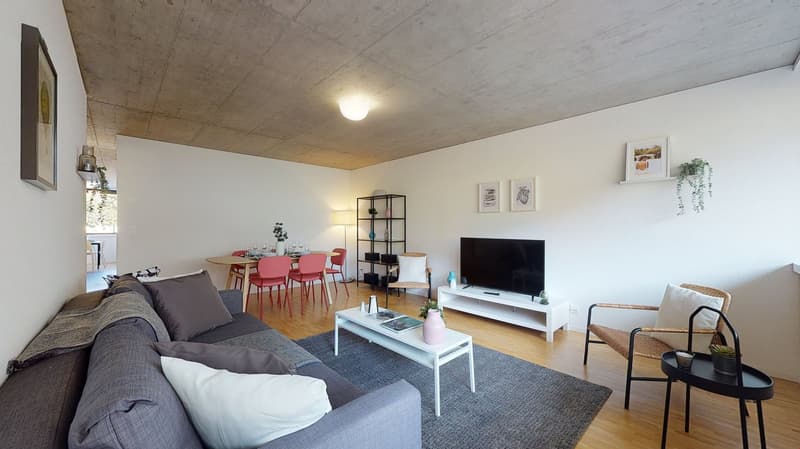 Bel appartement 3.5 pièces lumineux à la Matze, centre ville Sion (2)
