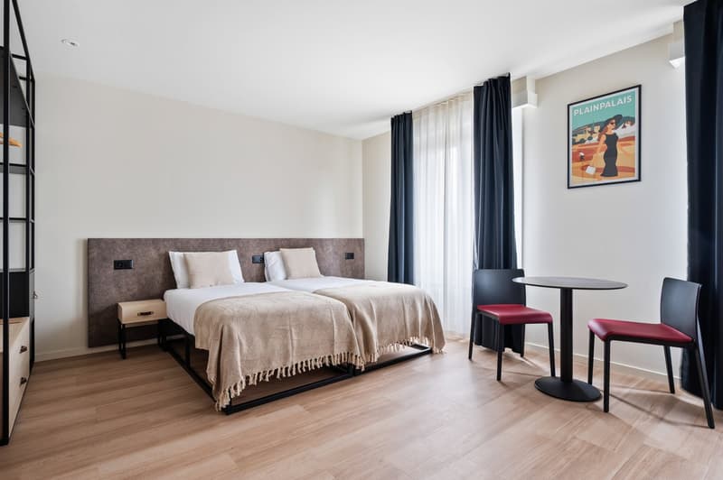 Novantanove appartamento albergo Ginevra Plainpalais - Studio Doppia e Twin (5)