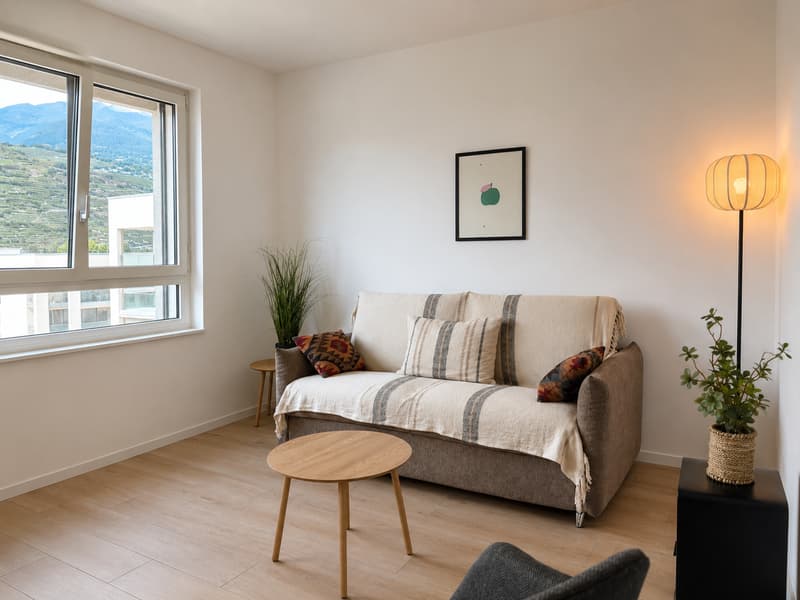 Charmantes möbliertes Studio in Sion (1)
