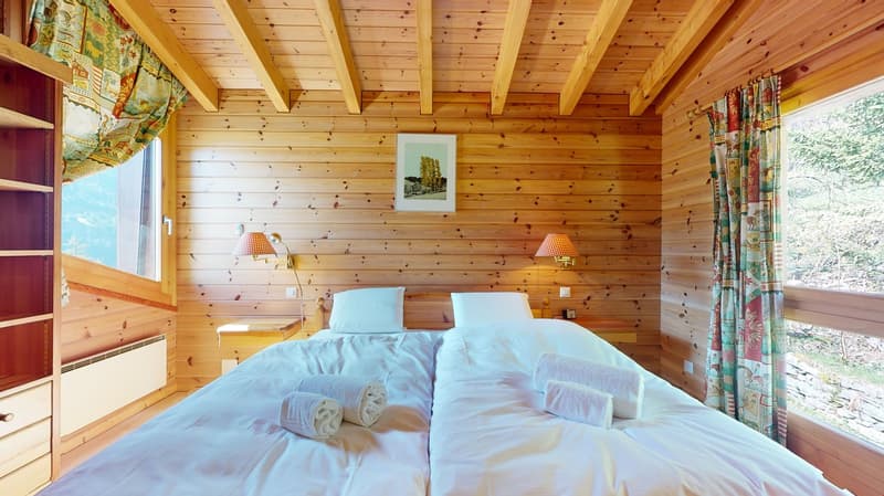 À la saison - Splendide chalet, entouré de verdure, aux Marécottes (9)