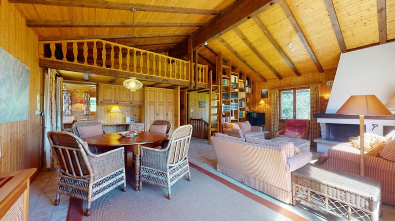 À la saison - Splendide chalet, entouré de verdure, aux Marécottes (7)