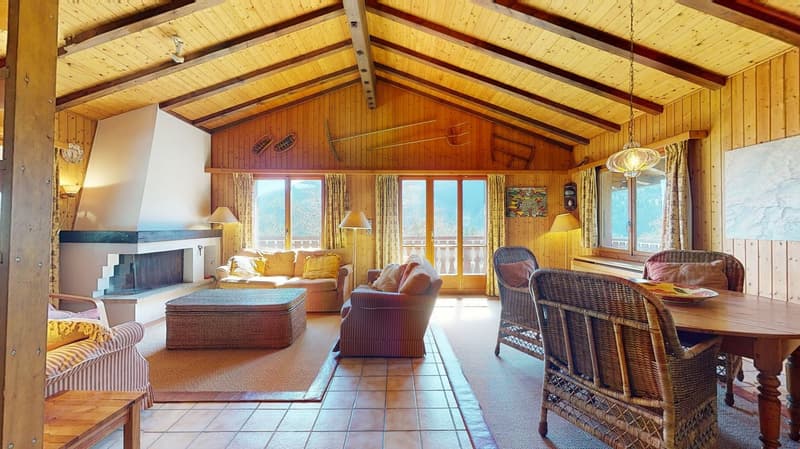 À la saison - Splendide chalet, entouré de verdure, aux Marécottes (6)
