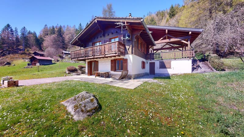 À la saison - Splendide chalet, entouré de verdure, aux Marécottes (17)