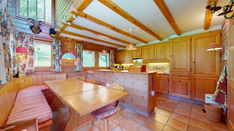 À la saison - Splendide chalet, entouré de verdure, aux Marécottes (5)