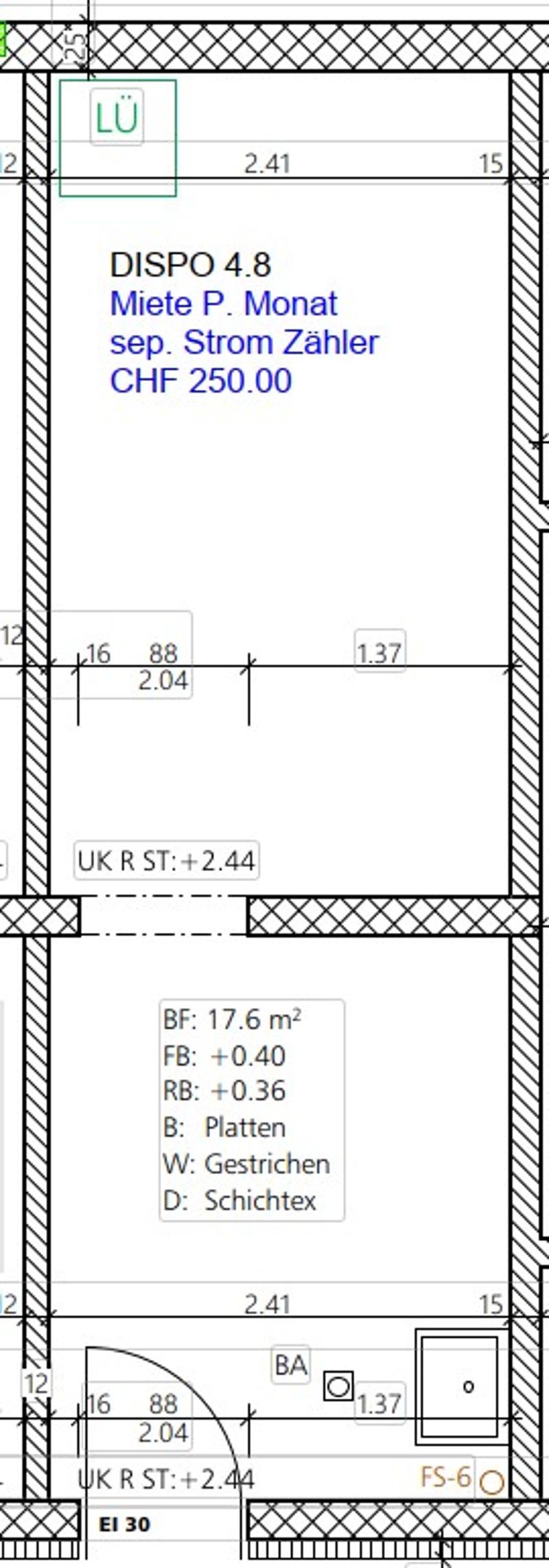Dispo 4.8 Grundriss