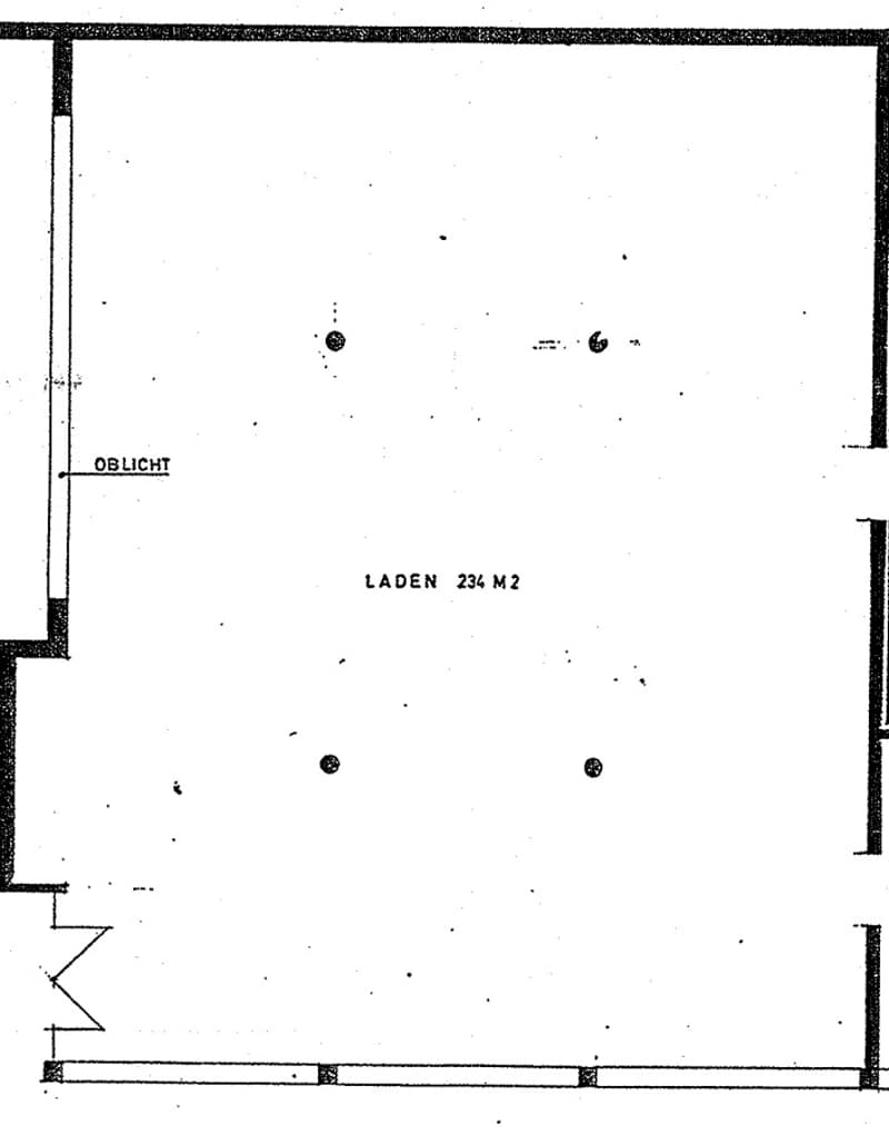 Grundriss Laden Gross 234 m2