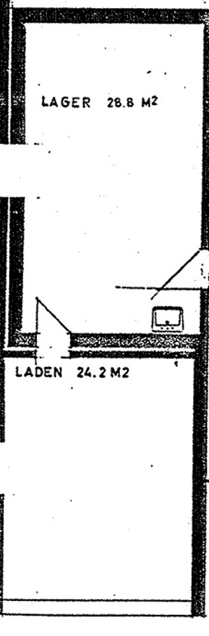 Grundriss Laden 53 m2