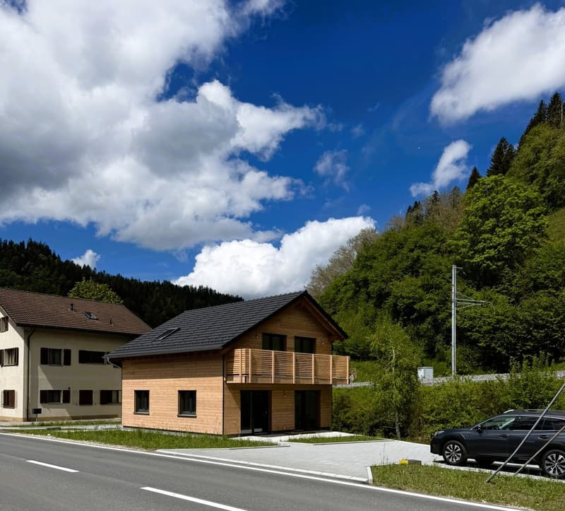 Modern single-family house in Wiggen, built to the Minergie standard, with large garden (5)