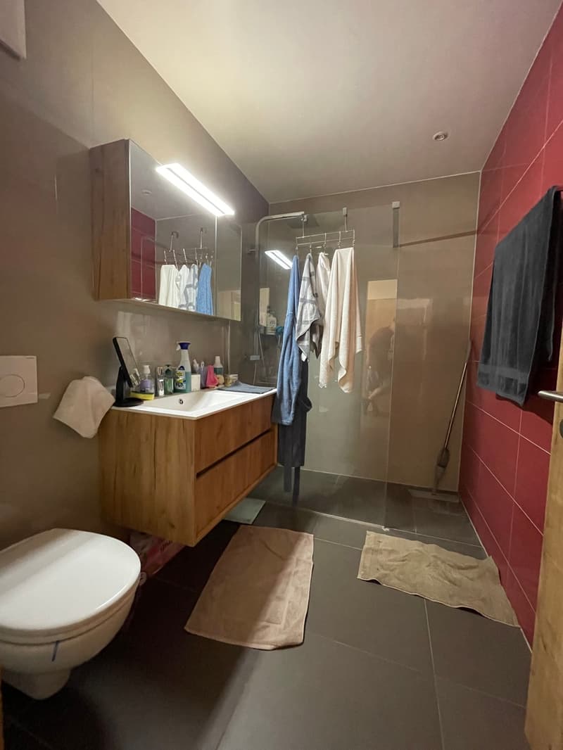 In affitto - Bel appartamento ammobiliato di 2,5 locali con balcone a Romont (4)