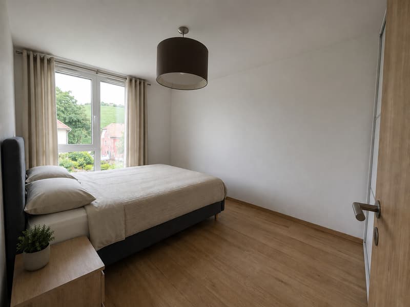 Ampio appartamento arredato di 2,5 locali con balcone - Romont (2)