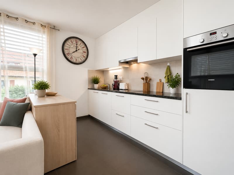 Ampio appartamento arredato di 2,5 locali con balcone - Romont (3)