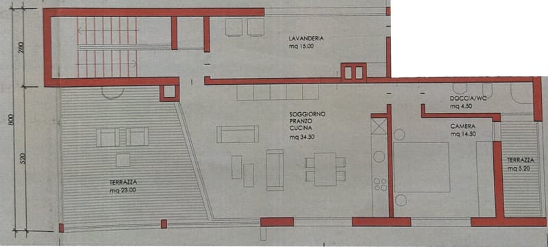 Losone - spazioso appartamento di 2 locali attico (ref. 1514-3) (16)