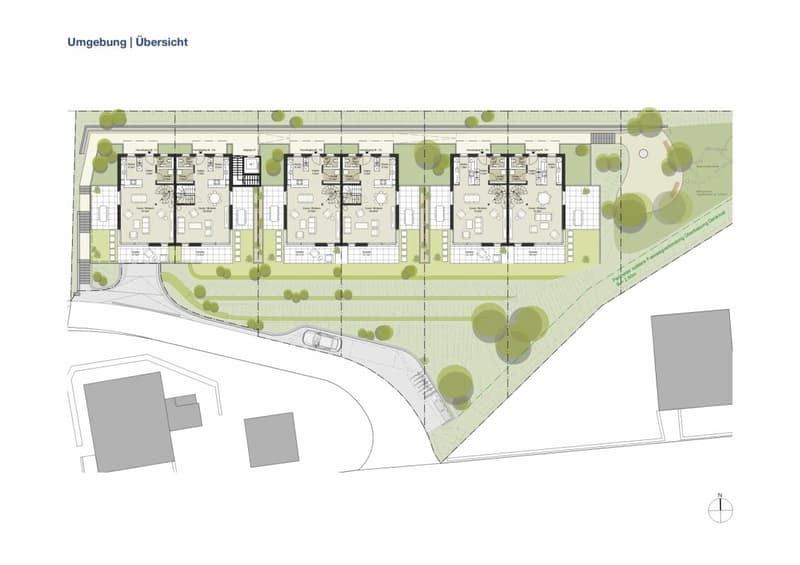 Vista panoramica - Nuova costruzione 3 case a schiera a Neuenegg (8)