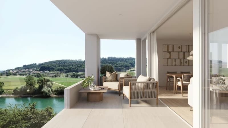 H1.2 I 4.5-room apartment on the 1st floor directly on the Aare (1)