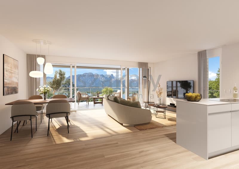 Exklusiver Wohnraum mit See- und Bergsicht am Thunersee (3)