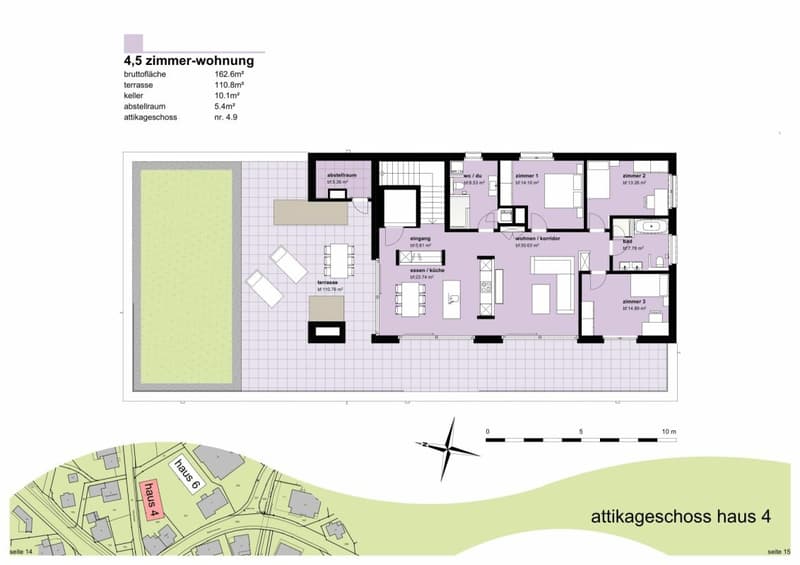 Oasi di benessere a Matzingen - Appartamento attico da sogno (7)