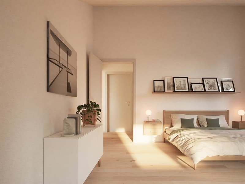 Gut möblierbare Zimmer