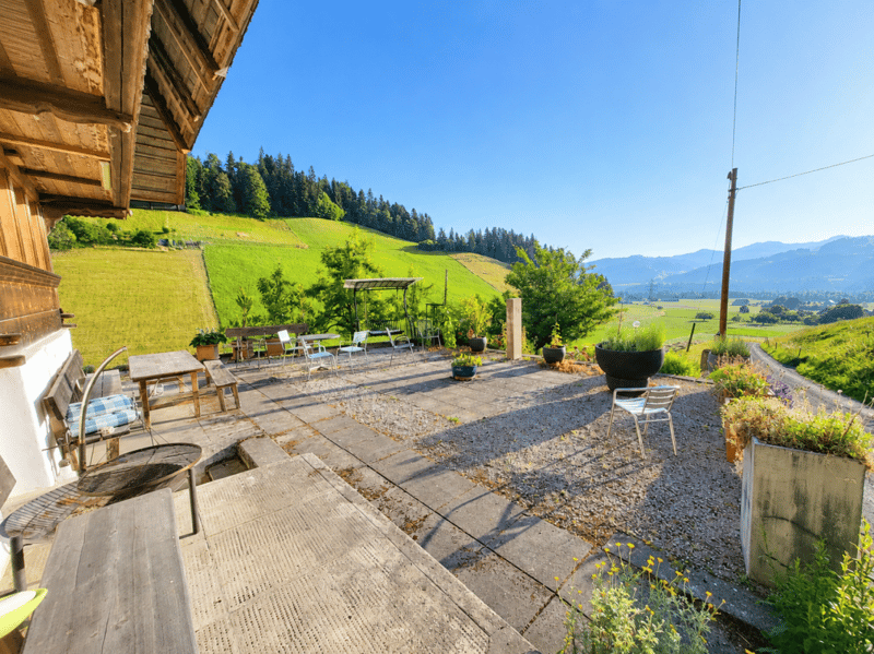 Riesige Terrasse