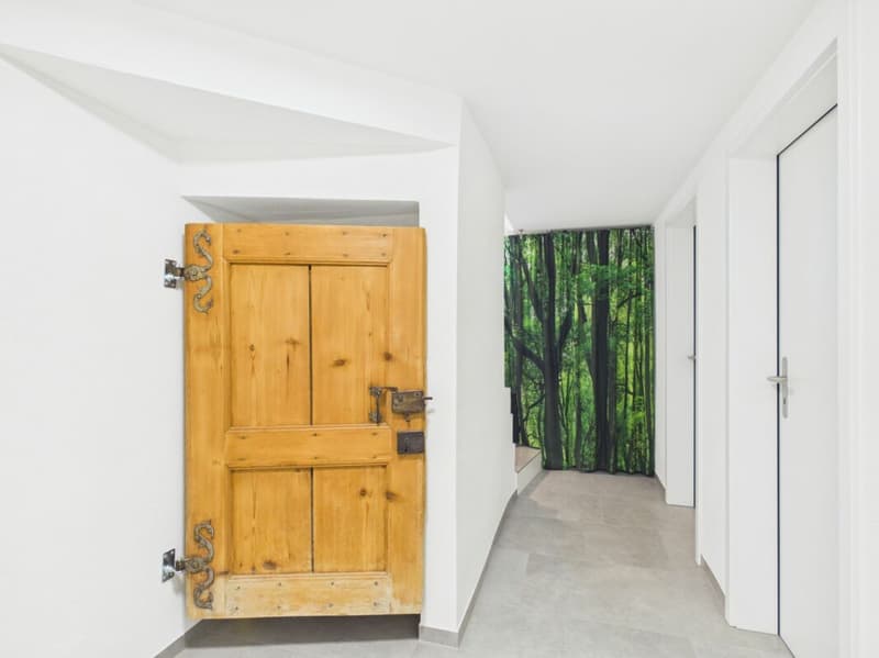 Gang mit Zugang zum Reduit und Allzweckraum