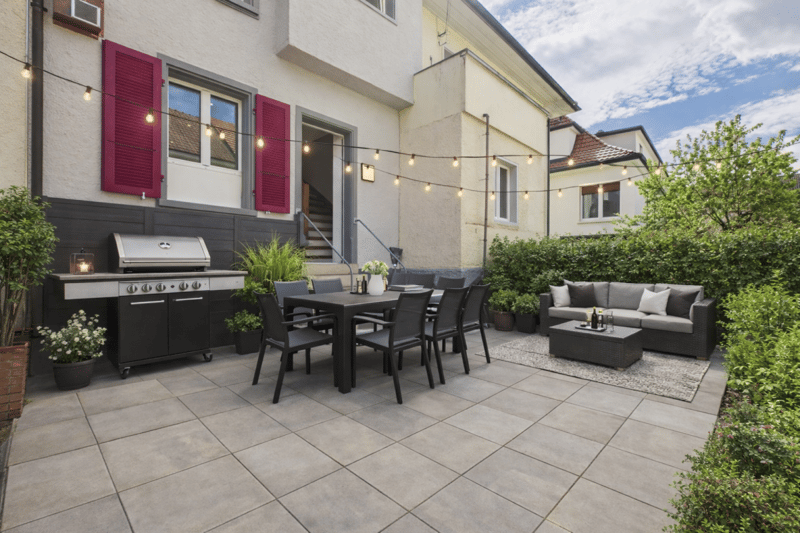 Garten hinter dem Haus