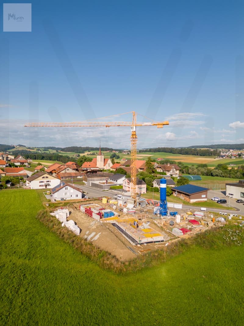 Promotion en cours de construction de 16 appartements entre Romont, Bulle et Fribourg ! (2)
