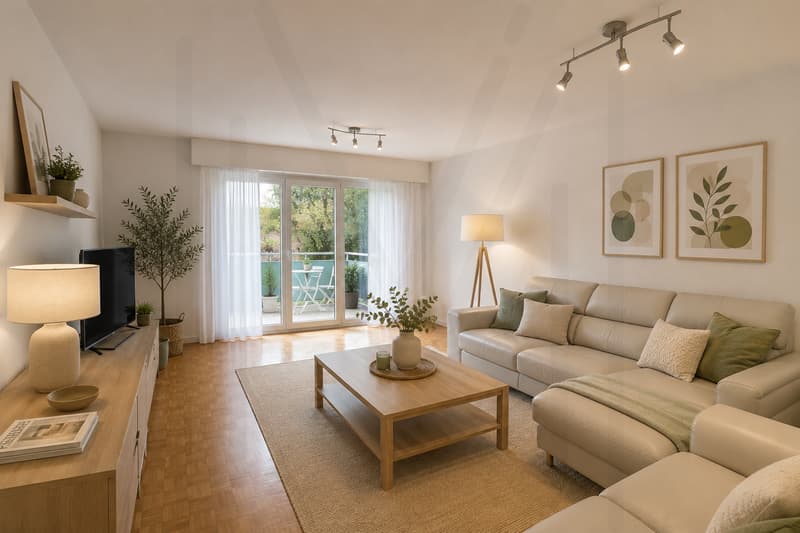 Appartement mit 4,5 Zimmern zwischen Bulle und Freiburg (1)