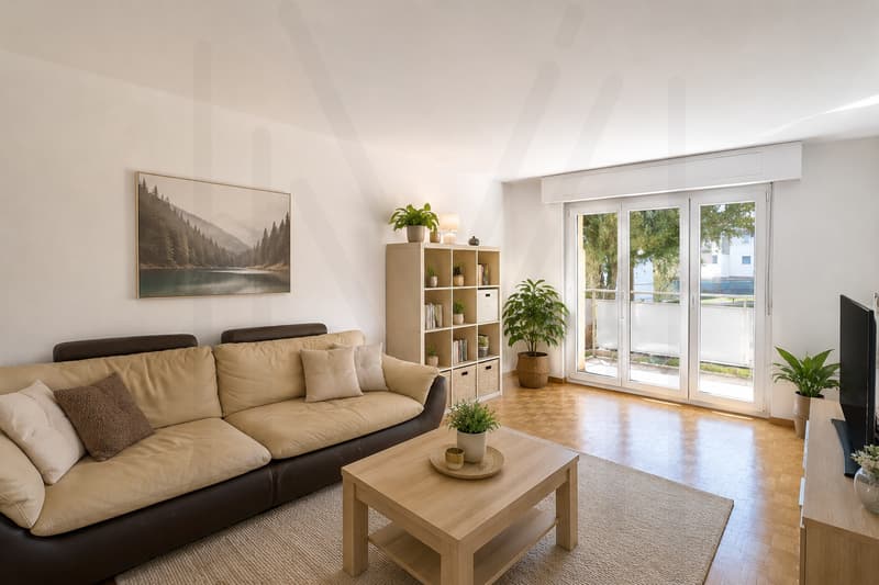 Helles 3.5-Zimmer-Wohnung im Herzen des Dorfes ? Ideale Lage zwischen Bulle und Fribourg (1)