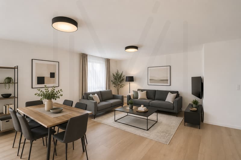 Ein zeitgenössisches Wohnkonzept, nur zwei Schritte vom Zentrum von Bulle entfernt ? Wunderschöne 3.5-Zimmer-Wohnung! (1)