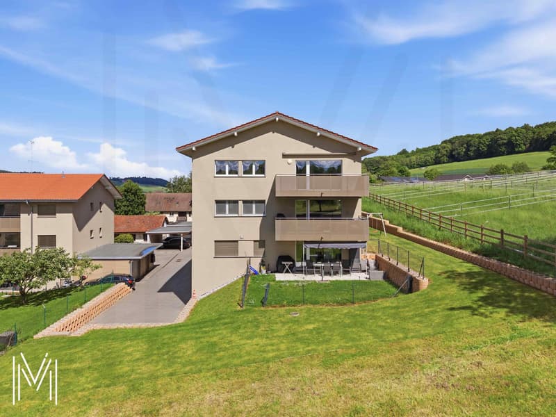 Appartement en attique de 4.5 pièces avec vue panoramique sur la campagne sans vis-à-vis ! (3)