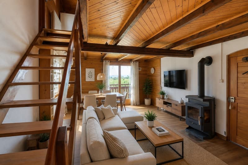 Un scrigno di quiete di fronte al lago di Gruyère? Chalet individuale a La Berra (13)
