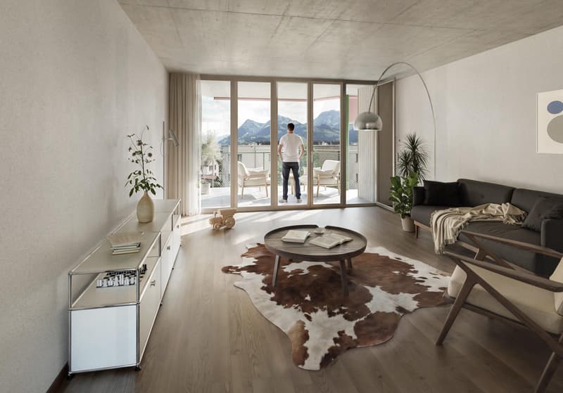 Nuova promozione nel cuore di Broc, magnifici 4,5 locali nuovi (3)