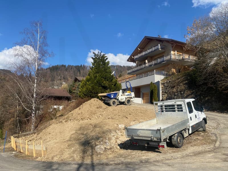 Terrain avec permis en force pour une villa/chalet individuel (3)